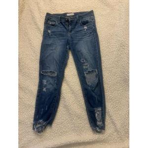 Dlo Ripped Distressed Blue Jeans Juniors Size 5